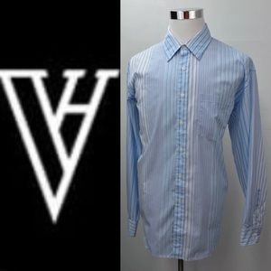 VAN HEUSEN STUDIO Classic Dress Shirt Size XL 17